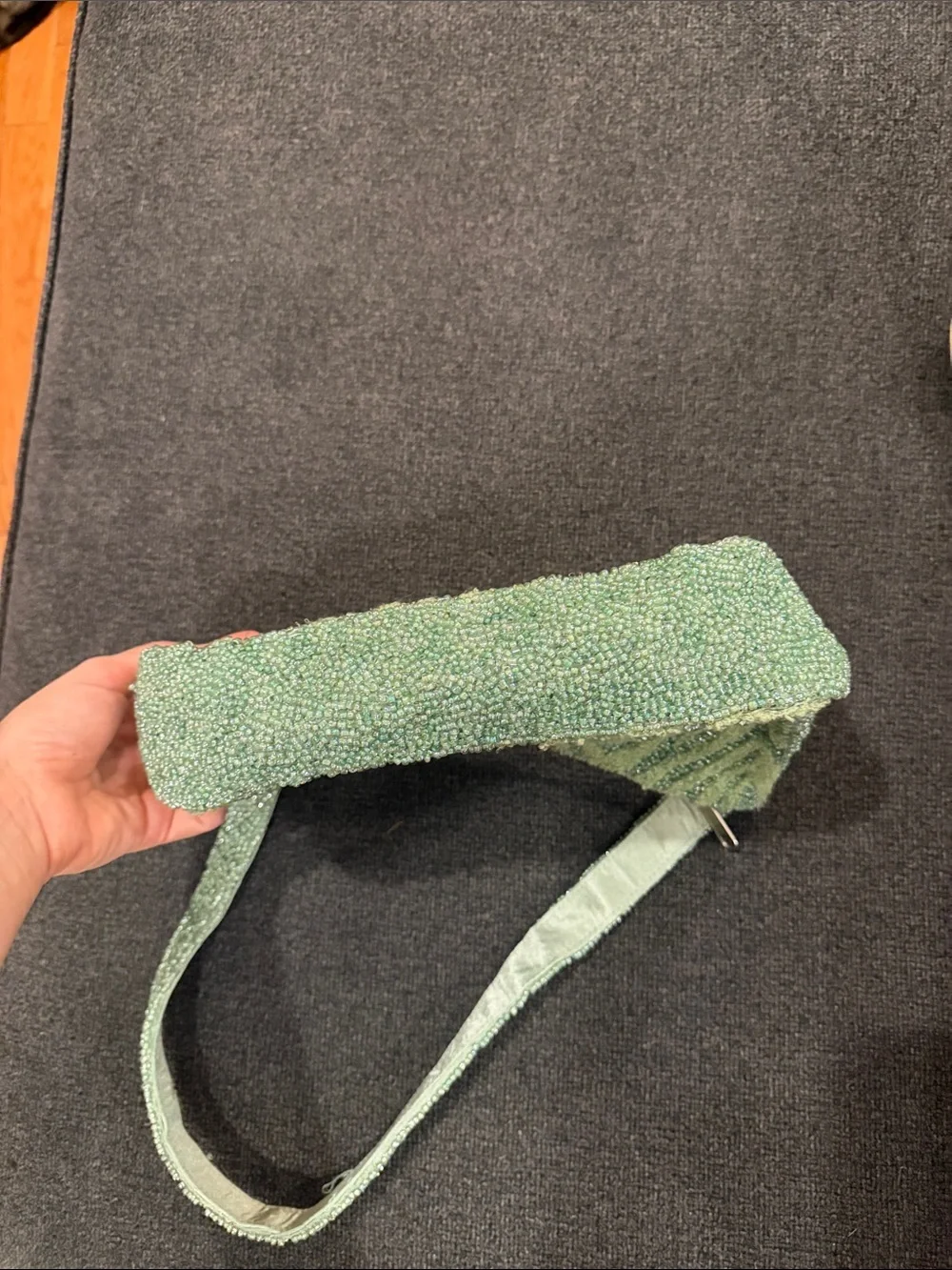 Made in India Beaded Mint Green Shoulder Bag